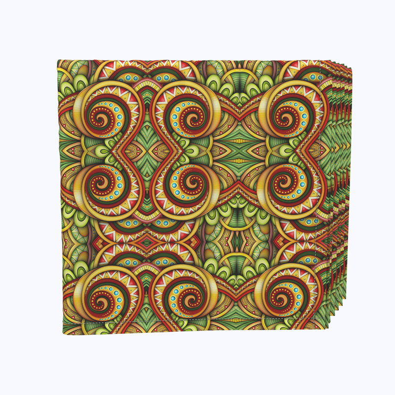 Polyester Paisley Square Napkin