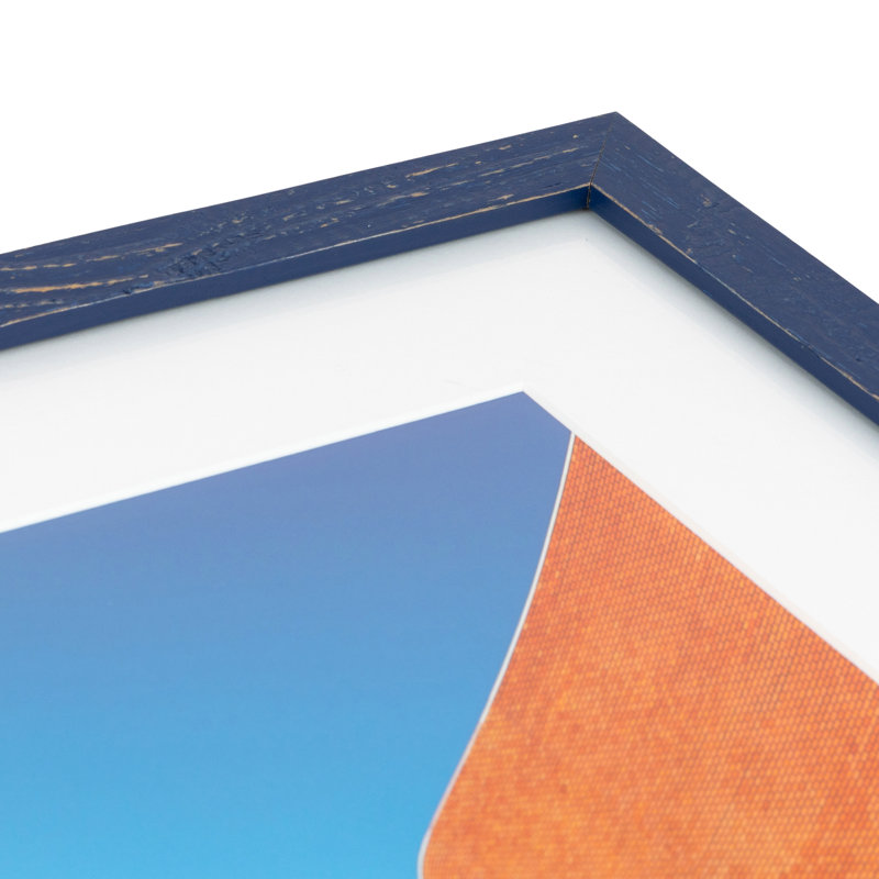 Cadre photo Blevins, 16 po x 24 po, Bleu marine