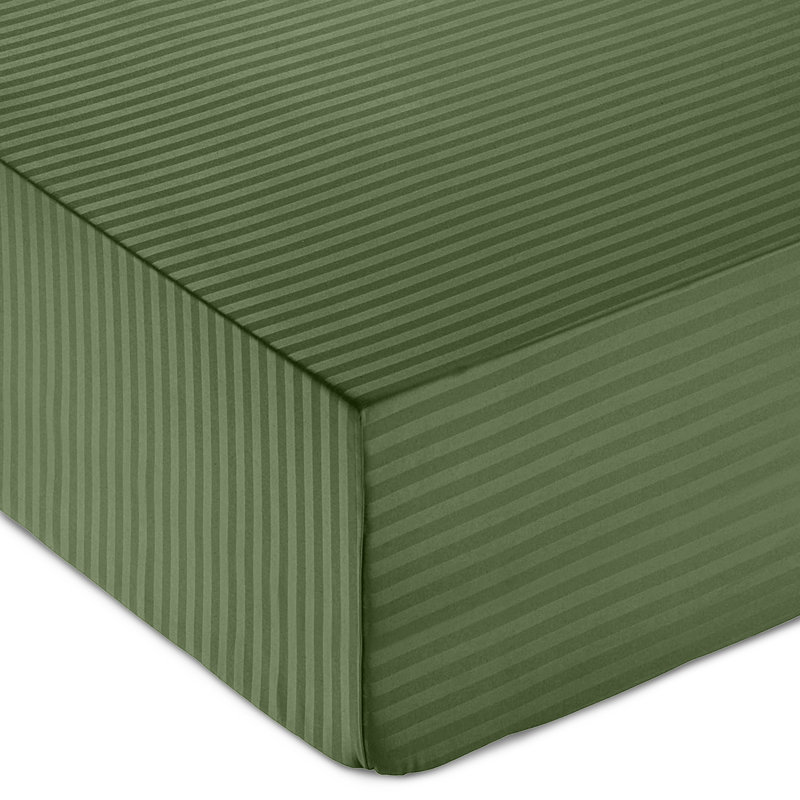 Gerde Super Soft Microfiber Extra Deep Fitted Sheet, Single (91 x 190cm), Olive Green
