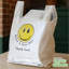 Sacs à emporter en plastique 10 x 5 x 18 Ecoqualité 1/8 éco-blancs pour livraison, épicerie et restaurant (540)