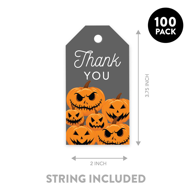 Sacs-cadeaux jetables en papier Scary Pumpkins