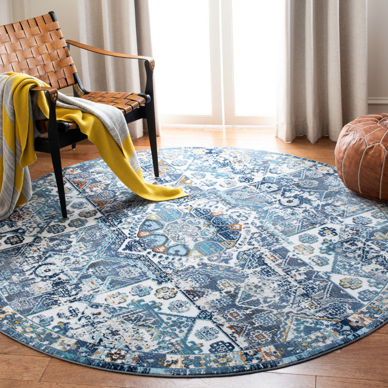 Tisdall Performance Southwestern Rug, Round 6'7"