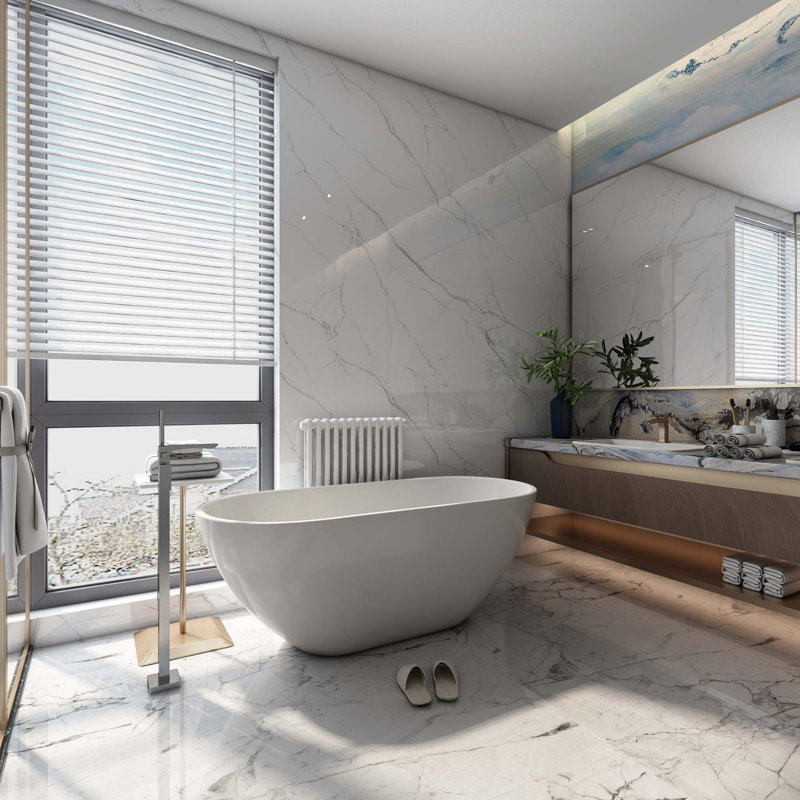 55" Acrylic Freestanding Soaking Bathtub With Chrome Overflow & Drain, Cupc Certified