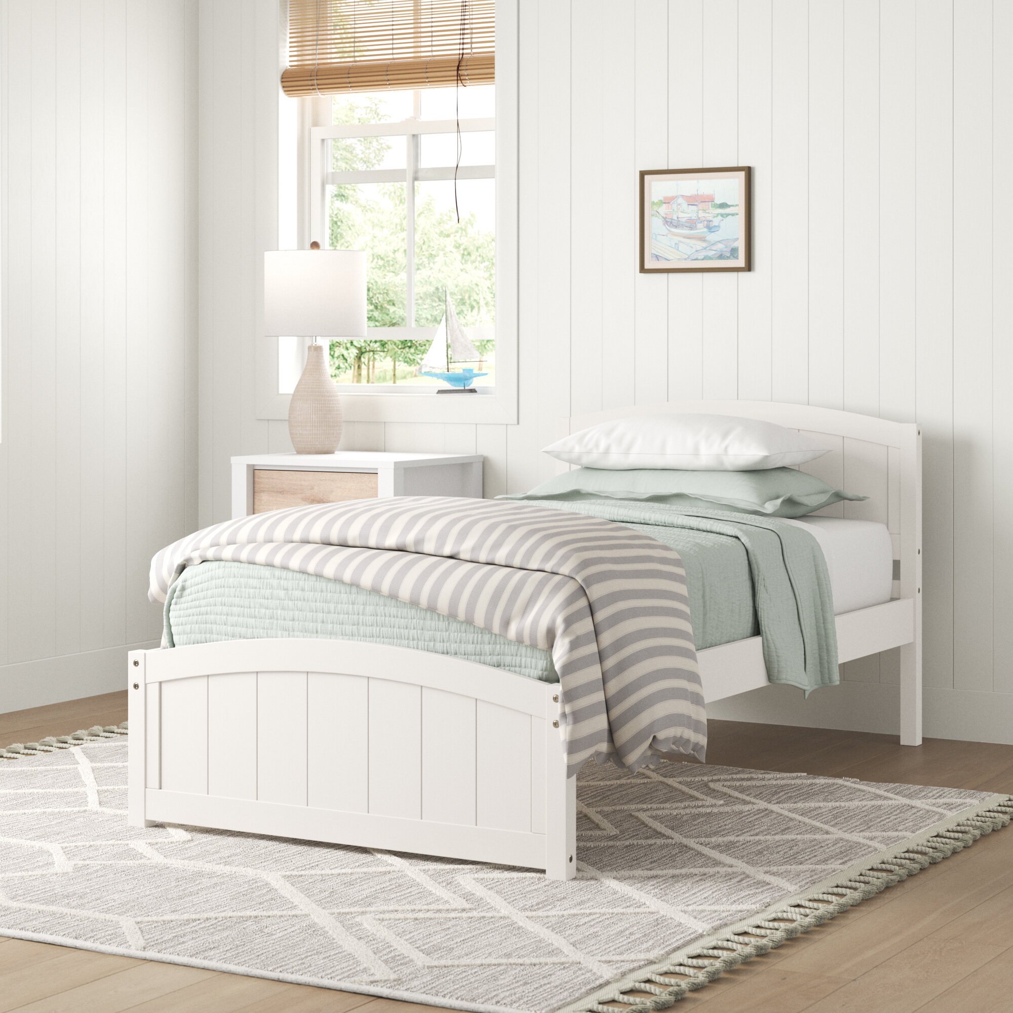 Wayfair twin bed deals white