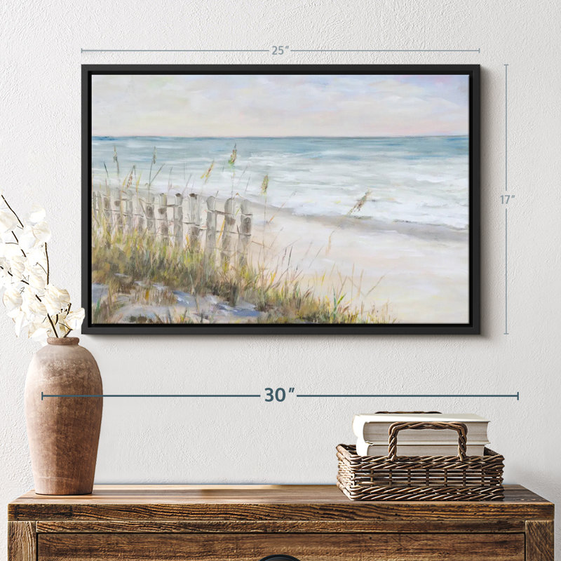 Plage «Mist Ocean View Canvas Print», H 17 po x l 25 po