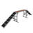 PawHut Wooden Dog Agility Ramp with Safety Bar, Non-Slip Surface, Pet Obstacle Course for Backyard Training, Gray
