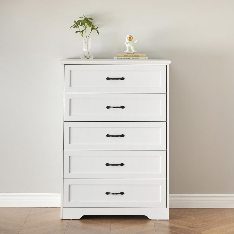 Nikkayla 18'' W 5 - Drawer Dresser, White