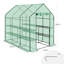Garden Greenhouse Walk In Plastic Tomato Greenhouse Vegetable Fruit Flower Plant Shed with Reinforced PE Cover 195cm-131377978-131377977
