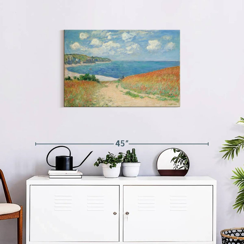 Ravi Path In Wheat Fields At Pourville, 20" H x 30" W
