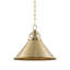 Luminaire suspendu conique à 1 lumière Ansted