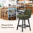 360°Bar Counter Stool with Solid Wood Frame-1518175755