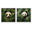 Ensemble de 2 décorations murales en bambou Hideaway Panda-16951131-16951128