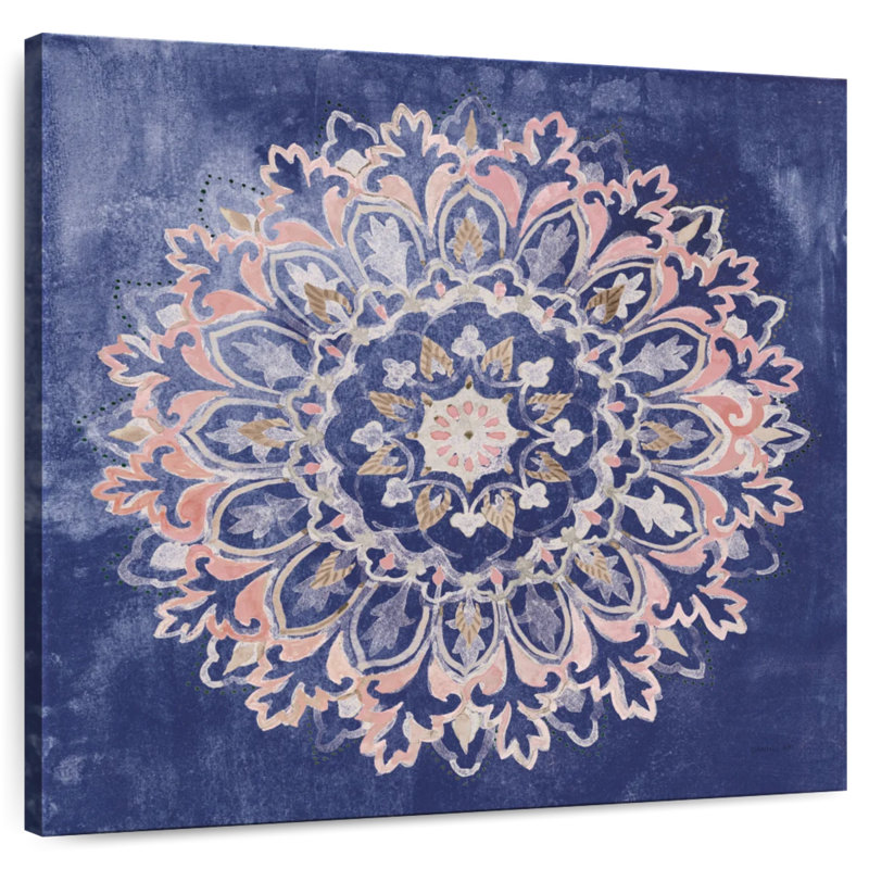 Kala Mandala Delight bleu marine, H 16 po x l 16 po
