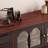 Retro design solid wood TV cabinet
