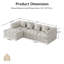 Canapé modulaire rembourré 2 pièces Boneless-783942667-783942676