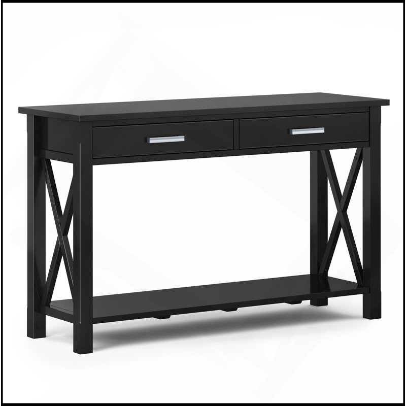 Kitchener - Console Sofa Table - Black, Black