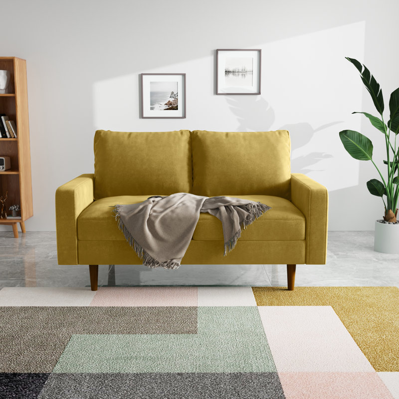 Causeuse Merissa, Velours gris