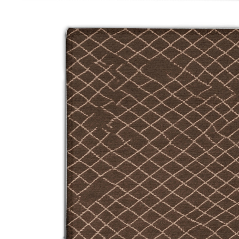 Tapis noir intérieur et extérieur Trellis, Rectangulaire 2 pi x 3 pi