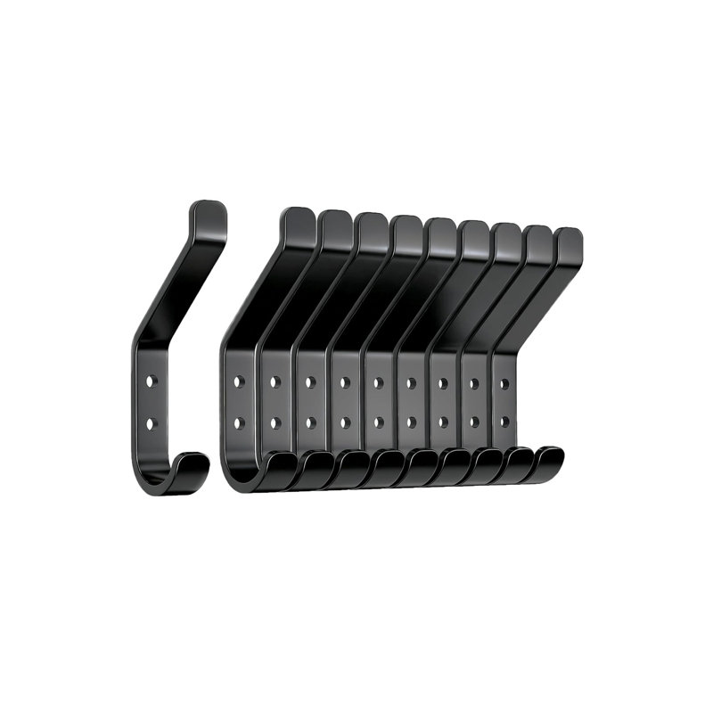 Aluminium Wall Mounted Required 10 - Hook Coat Rack