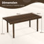 Evins Solid Wood Four Leg Coffee Table
