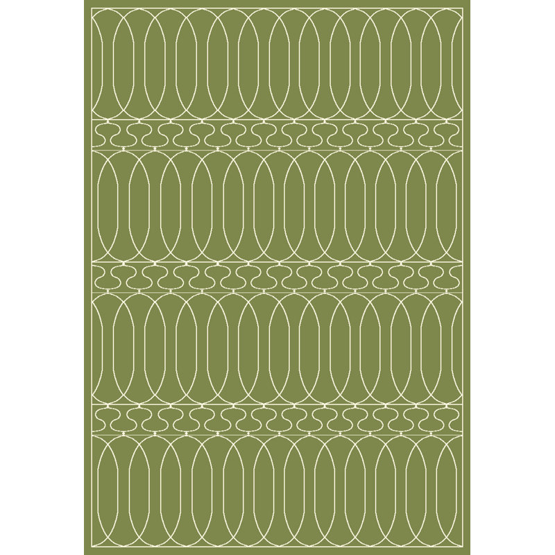 Tapis géométrique gris foncé Trend, Rectangle 6 pi 7 po x 9 pi 6 po