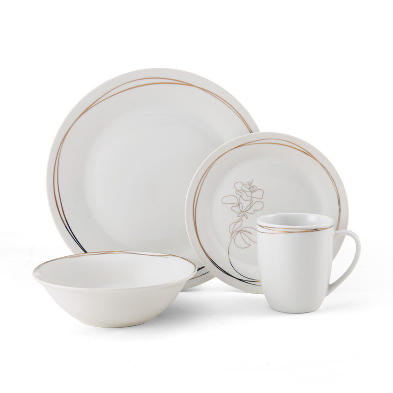 Service de table en porcelaine 32 pièces, service pour 8 Love Blooms