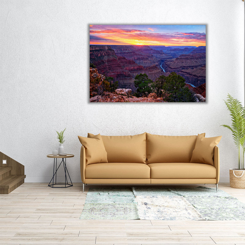 Canyon Sunset I - reproduction d'art sur toile, H 20 po x l 30 po