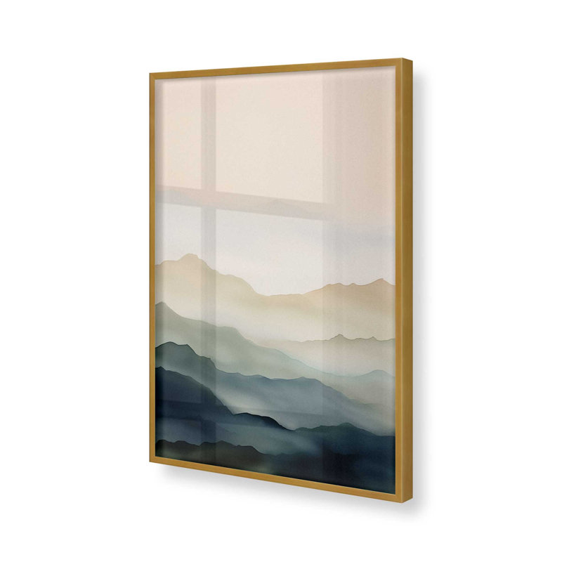 «Silent Serenity I Print», Cadre doré poli, H 17,25 po x l 13,25 po