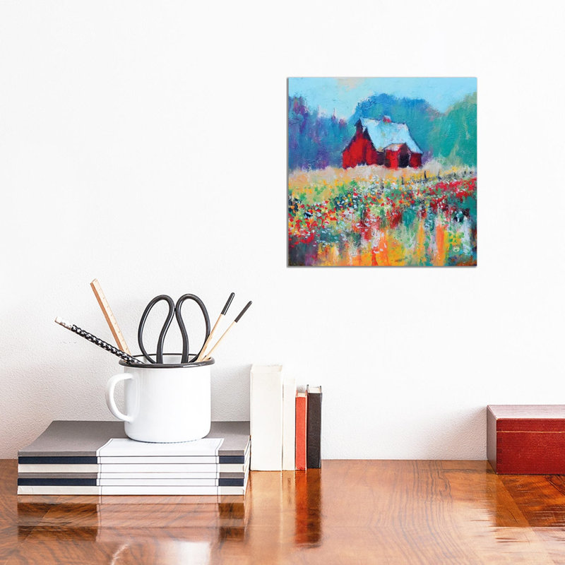 Hilltop Barn II by Kip Decker - Wrapped Canvas Gallery-Wrapped Canvas Giclée, 30.48cm H x 30.48cm W