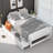 Slat Headboard Design Bed with Drawers-832207460