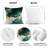 4 Pcs Green Marble Pattern Decorative Pillow Covers