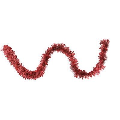 50' x 2.5" Tinsel Christmas Garland with Polka Dots - Unlit