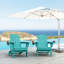 Chaise Adirondack pliante en polyéthylène haute densité Wolak avec porte-gobelet double-1361014029