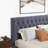 Genka Mid Century Modern Velvet Upholstered Platform Bed-87424999-101185471