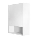 Kubista Surface Mount Framed 1 Door Medicine Cabinet with 2 Adjustable Shelves