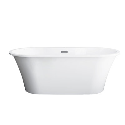 66.62'' x 29.5'' Freestanding Soaking Acrylic Bathtub