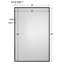  Miroir mural rectangulaire avec cadre en bronze huilé - meuble-lavabo moderne H 36 "