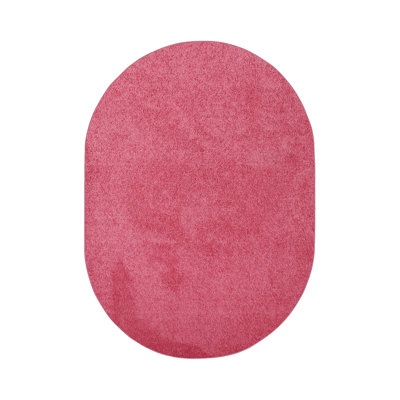 Furnish My Place Modern Plush Pet and Kids Friendly Solid Color Pink Area Rugs, Stain & Fade Resistance, Perfect for Living Room, Dining Room, Bedroom, Playroom and Kidsroom, Event, Wedding Rug