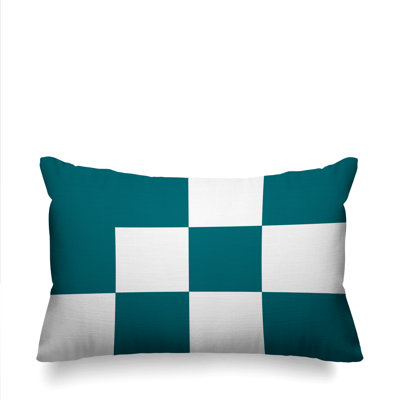York Geometric Indoor/Outdoor Throw Pillow