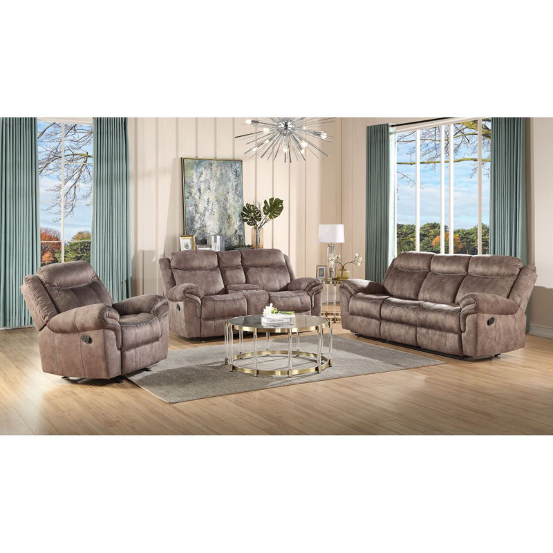 Canapé inclinable en velours Zubaida