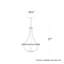 Crystal Empire LED 12 Light 20.5in x 27in Chandelier in White Pass with Clear Radiance Crystals-1013648941-1013648949-1013648950