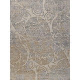 Art Tec Handmade Silk and Wool Geometric and Abstract Area Rug