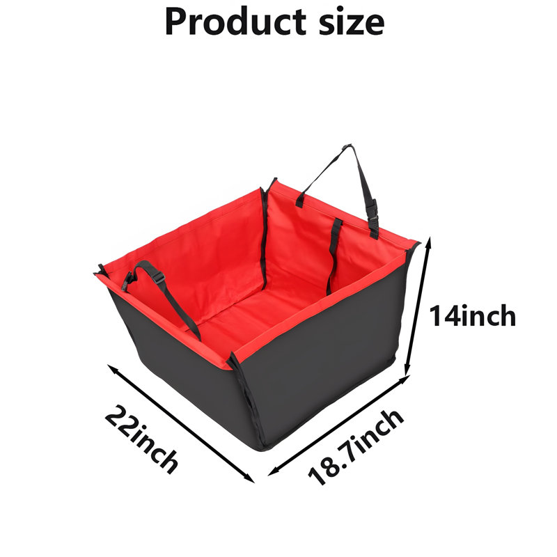 Siège d'auto en polyester Puppy, Rouge