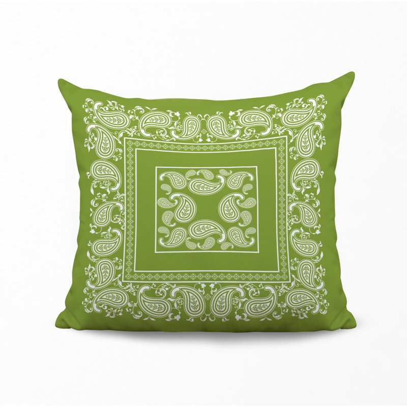 Housse et insert de coussin décoratif en polyester, L 15 po x H 15 po, Chartreuse