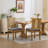 Marion Full Solid Wood Dining Chair with Rattan-Back-120315479