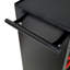 Armoire de rangement 6 outils avec roulettes - coffre noir et rouge stable et verrouillable-1420339934