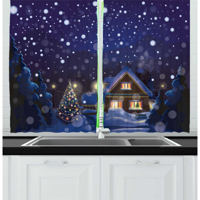 Pointed Kitchen Curtain
