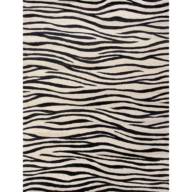 Hand Woven Wool Animal Print Area Rug