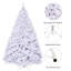 Arbre de Noël régulier blanc en PVC artificiel-1131538303