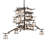 Bispham 12 - Light Dimmable Geometric Chandelier